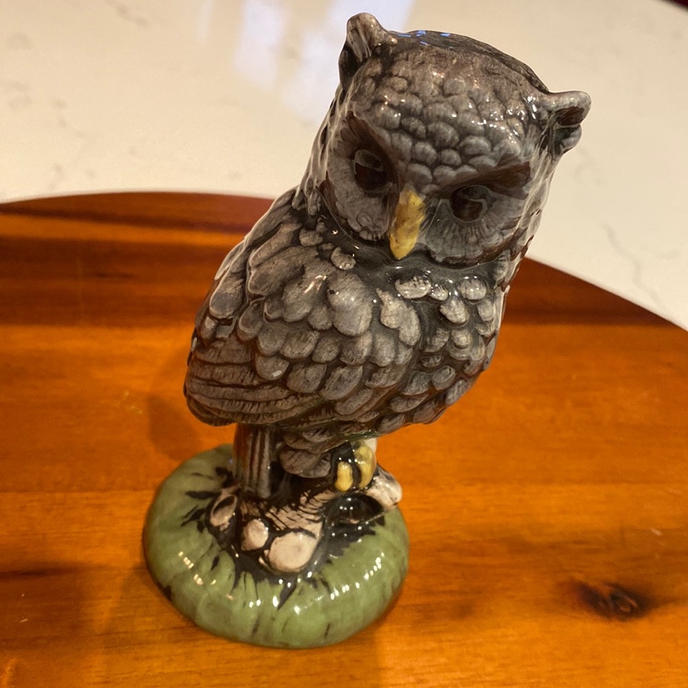 Ceramic Owl Figurine